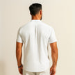 Pleated Mandarin Collar Shirt - Richelieu