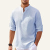 Men’s Casual Mandarin Collar Shirt – Ascot
