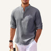 Men’s Casual Mandarin Collar Shirt – Ascot