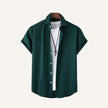 Men’s Old Money Striped Green Shirt – Nautic