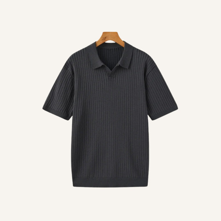 Premium Ribbed Polo Shirt – Sollome