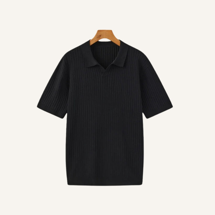 Premium Ribbed Polo Shirt – Sollome