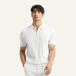 Men's Half-Zip Polo Shirt Old Money Valence