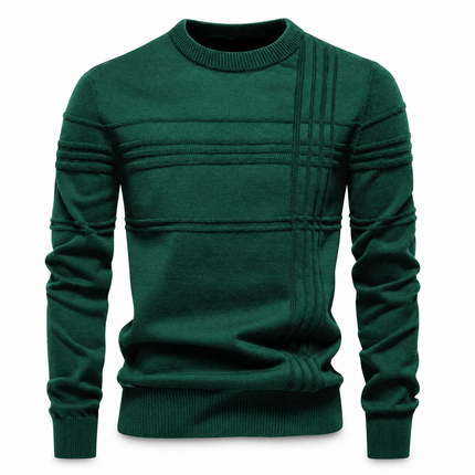 Buy 1, Get 1 Free — LuxeKnit Textured Crew Neck Sweater