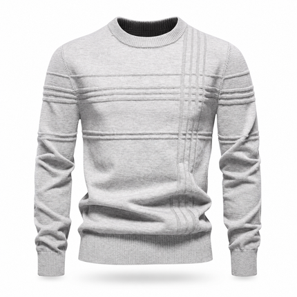 Buy 1, Get 1 Free — LuxeKnit Textured Crew Neck Sweater