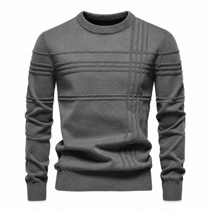 Buy 1, Get 1 Free — LuxeKnit Textured Crew Neck Sweater