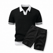 Heritage Textured Polo Shirt + Shorts Set
