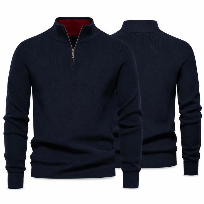 LuxeZip Zipped Collar Sweater — Buy 1, Get 1 FREE