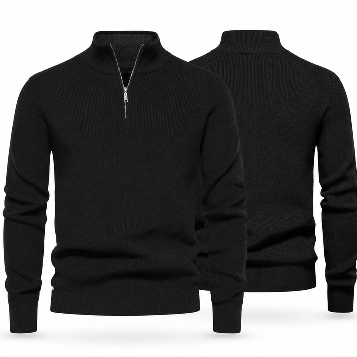 LuxeZip Zipped Collar Sweater — Buy 1, Get 1 FREE