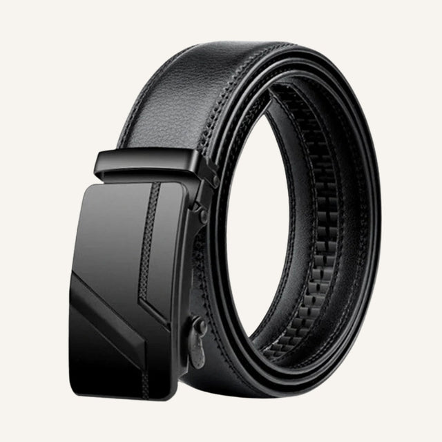 Men's Black Leather Dress Belt – Fiare