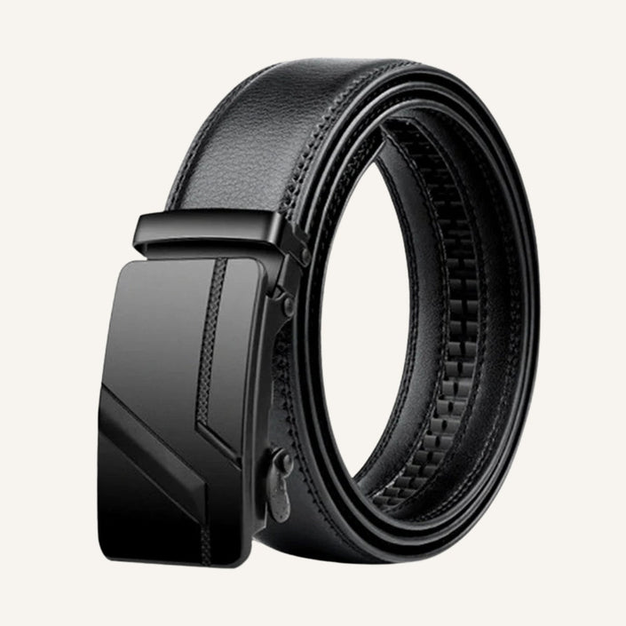 Men's Black Leather Dress Belt – Fiare