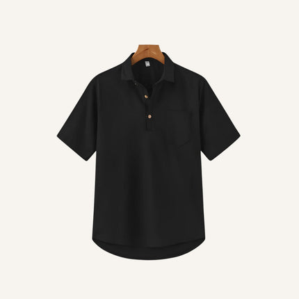 Linen Polo Shirt - Casablanca
