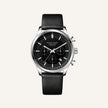 Men's Black Leather Watch - Luxemiro