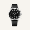 Men's Black Leather Watch - Luxemiro