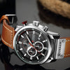 Men's Chronograph Premium Leather Watch - Dominus