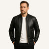 Men's Leather Jacket - Gran Nero