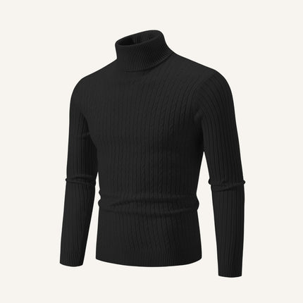 Men's Old Money High Collar Sweater - Rizzo