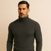 Men's Old Money High Collar Sweater - Rizzo