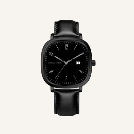 Men’s Retro Leather Watch - Outline