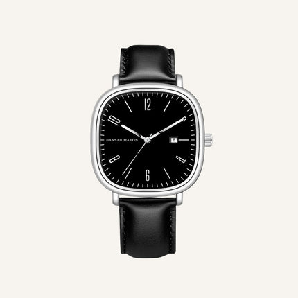 Men’s Retro Leather Watch - Outline