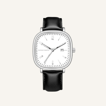 Men’s Retro Leather Watch - Outline