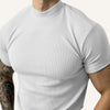 Men’s Ribbed High-Neck T-Shirt – Clarence