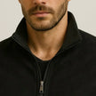 Men's Suede High-Collar Jacket - Monet