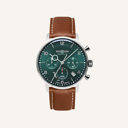 Zeppelin 100 Jahre Green Chronograph Watch