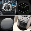 Men's Black Leather Watch - Luxe