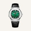 Men's Black Leather Watch - Luxe
