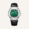 Men's Black Leather Watch - Luxe