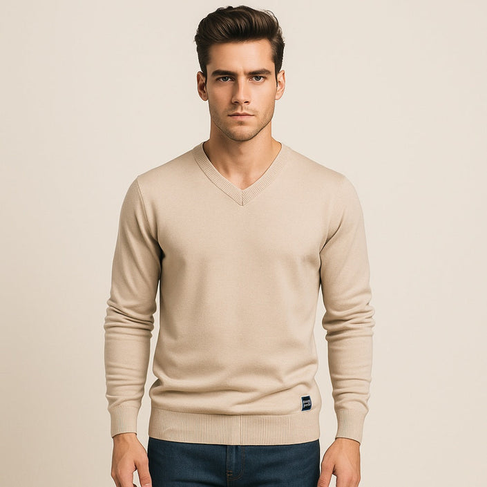 Men’s V-Neck Sweater – Pesson Lior