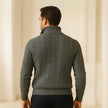 Men's High Collar Half-Zip Sweater Fontaine