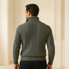 Men's High Collar Half-Zip Sweater Fontaine