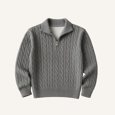 Men's High Collar Half-Zip Sweater Fontaine